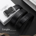 Cartelo Auto‑Lock Black Genuine Leather Belt  MPD10511